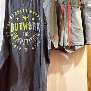 Under Armour tank and shorts